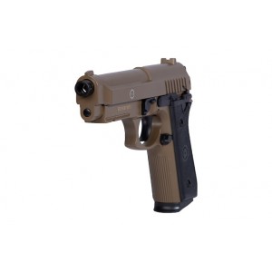 Страйкбольный пистолет PT92 Tan (СПРИНГ) metal slide 6mm CYBERGUN арт.: 210117